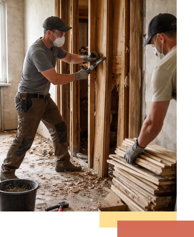 Демонтаж деревянных перегородок в Симферополе быстро и аккуратно