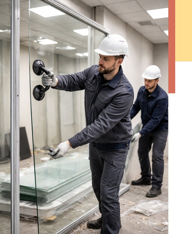 Демонтаж стеклянных перегородок в Симферополе от 3324 руб. — быстро и недорого | ОТДЕЛОЧНИК-Сим