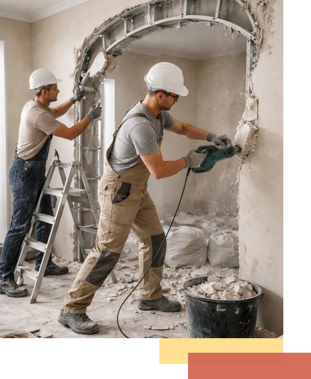 Демонтаж гипсокартонной арки в Симферополе быстро и аккуратно