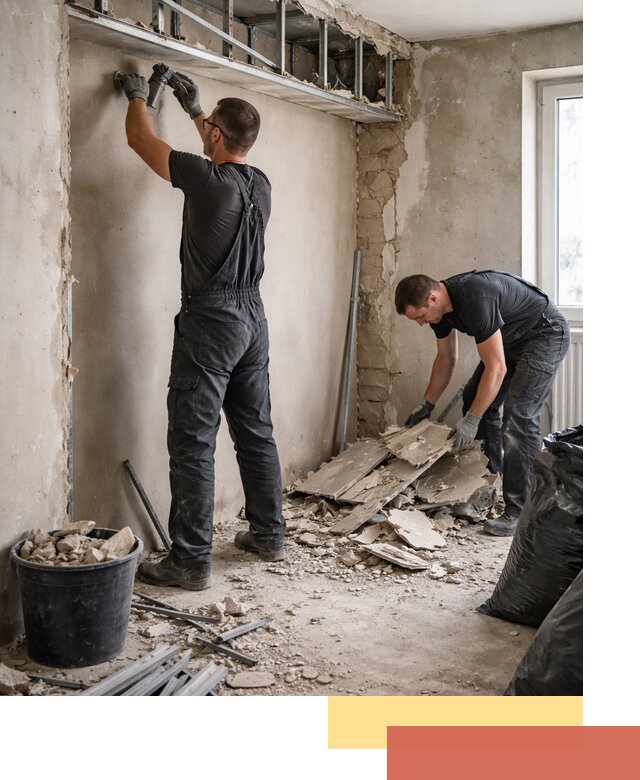 Демонтаж короба из гипсокартона в Симферополе быстро и аккуратно