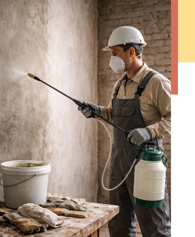 Антисептическая обработка стен в Симферополе от 1246 руб. — быстро и недорого | ОТДЕЛОЧНИК-Сим