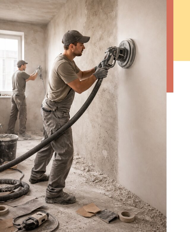 Шлифовка стен в Симферополе от 1246 руб/м2 — быстро и недорого | ОТДЕЛОЧНИК-Сим