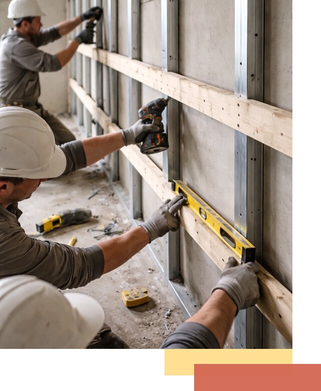 Устройство обрешетки под панели в Симферополе