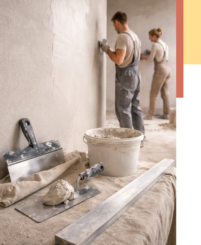 Штукатурка стен гипсовая в Симферополе от 4674 руб/м2 — быстро и недорого | ОТДЕЛОЧНИК-Сим