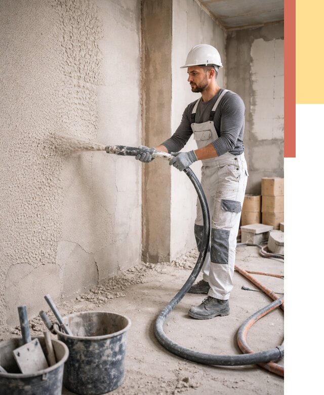 Машинная штукатурка стен в Симферополе под ключ от 6752 руб./м2 | ОТДЕЛОЧНИК-Сим