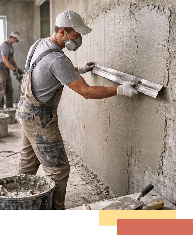 Штукатурка бетонных стен в Симферополе качественно и долговечно