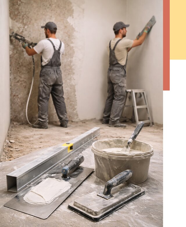 Штукатурка стен под обои в Симферополе от 4674 руб./м2 — выравнивание под обои | ОТДЕЛОЧНИК-Сим