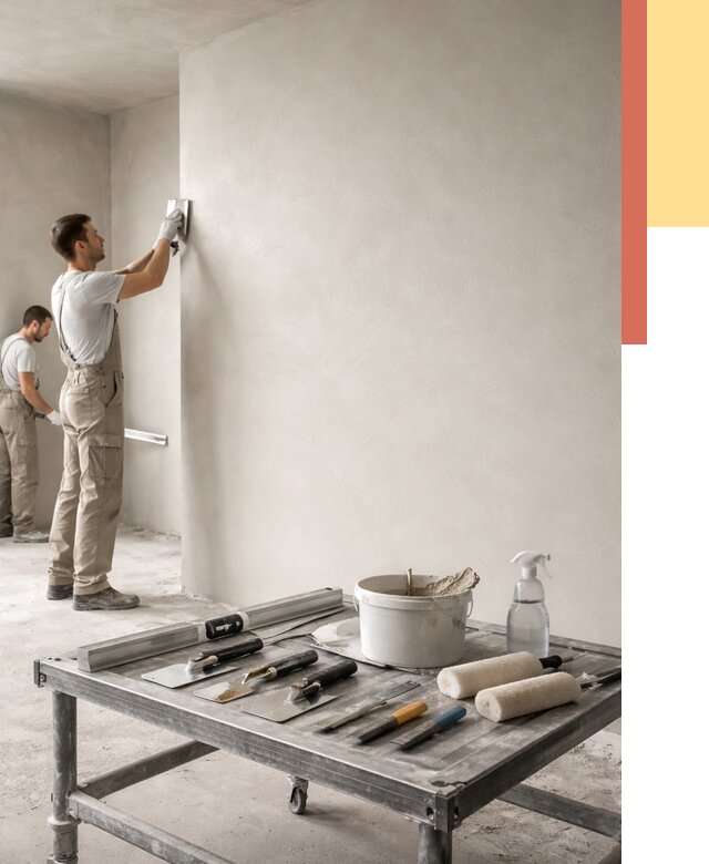 Штукатурка стен под покраску в Симферополе от 4674 руб./м² — качественно и недорого | ОТДЕЛОЧНИК-Сим