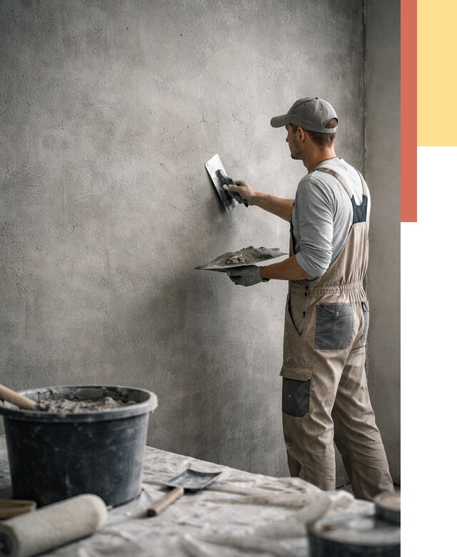 Декоративная штукатурка под бетон в Симферополе от 2597 руб./м² — нанесение под ключ | ОТДЕЛОЧНИК-Сим