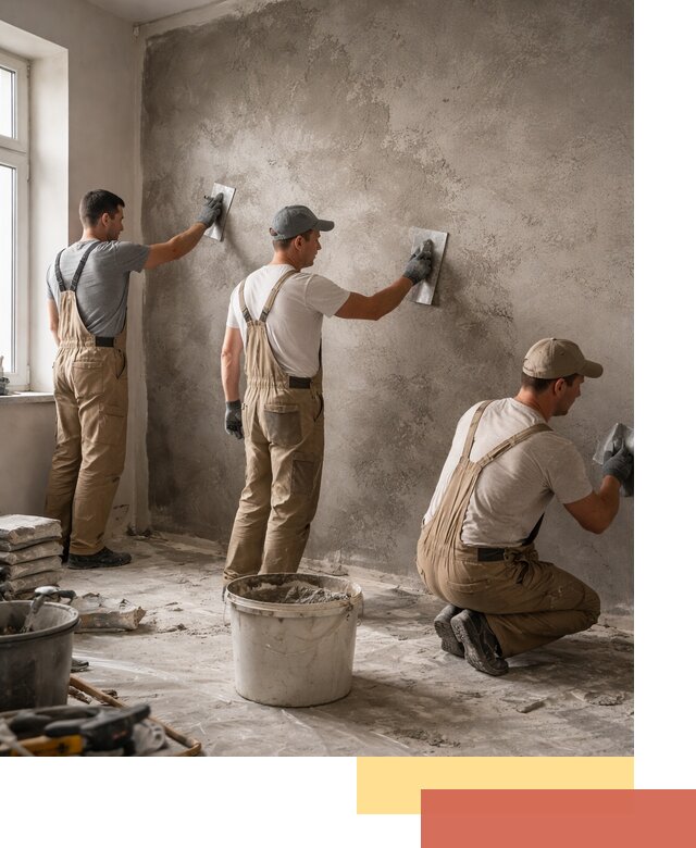 Декоративная штукатурка под бетон в Симферополе для стен и потолков