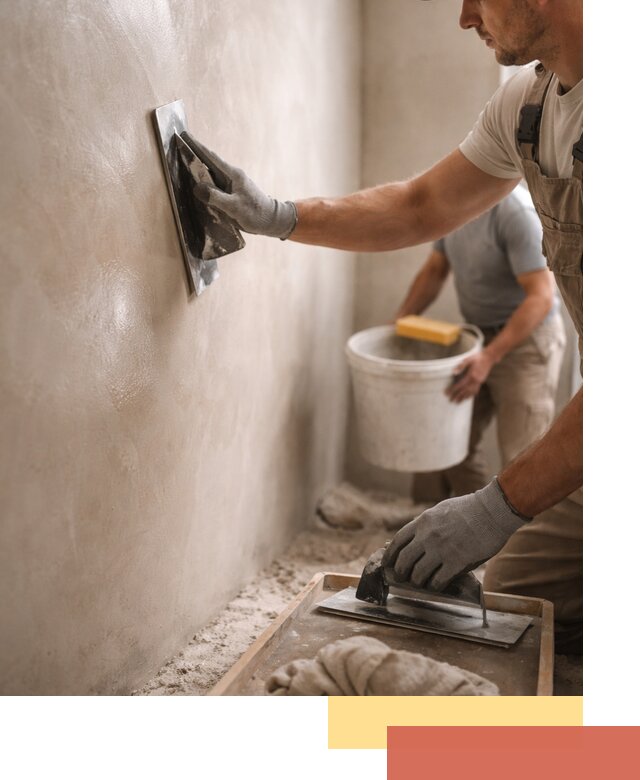 Нанесение марокканской штукатурки таделакт в Симферополе