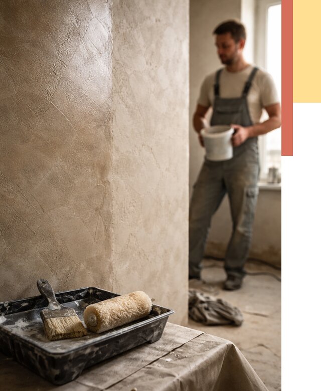 Нанесение воска на штукатурку в Симферополе от 3635 руб. | Услуги ОТДЕЛОЧНИК-Сим