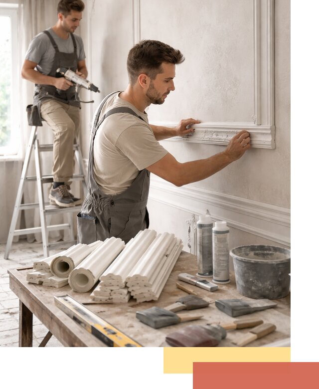 Монтаж лепнины на стены в Симферополе профессионально и качественно