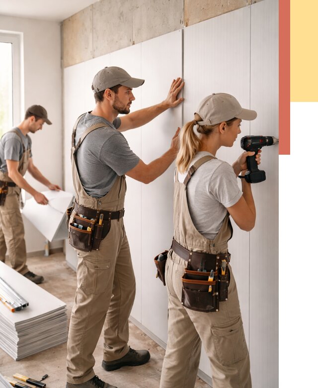 Монтаж ПВХ панелей на стены в Симферополе от 467 руб/м2 — быстро и недорого | ОТДЕЛОЧНИК-Сим