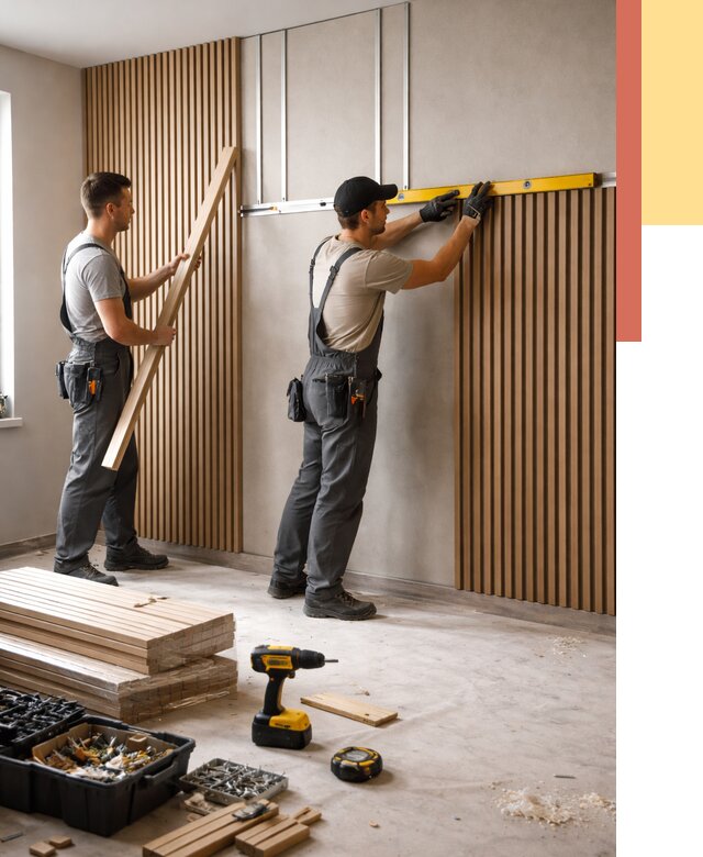 Монтаж реечных панелей на стены в Симферополе от 1246 руб. — быстро и недорого | ОТДЕЛОЧНИК-Сим