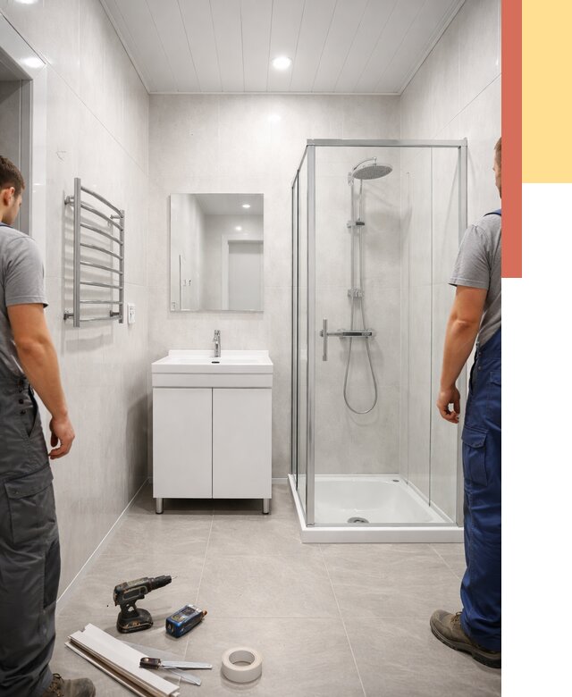 Отделка ванной комнаты панелями ПВХ в Симферополе от 4674 руб. за м2 | ОТДЕЛОЧНИК-Сим