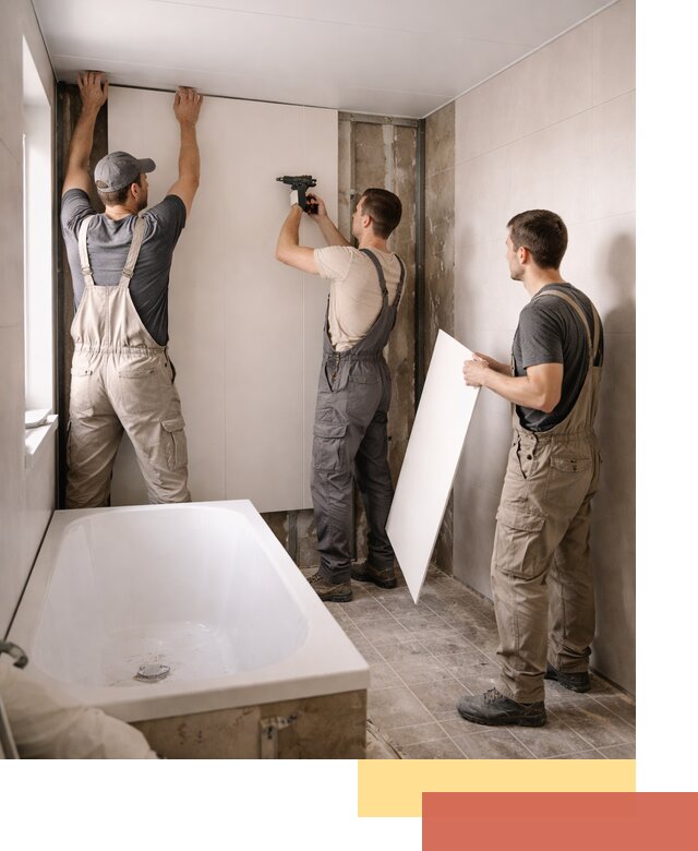 Отделка ванной панели ПВХ профессионально в Симферополе