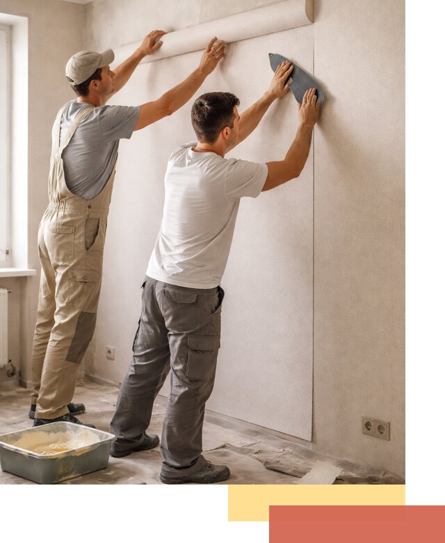 Поклейка виниловых обоев в Симферополе профессионально и качественно