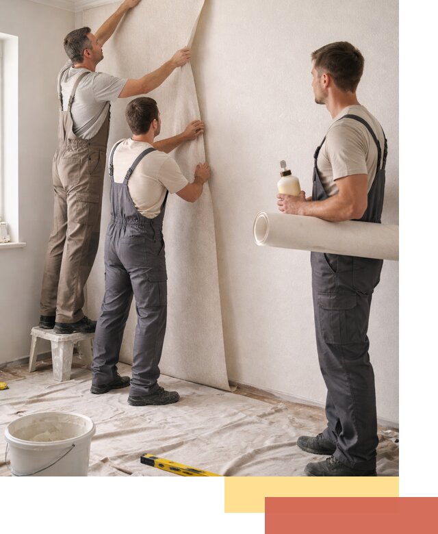 Оклейка стен обоями в Симферополе — качественно и профессионально