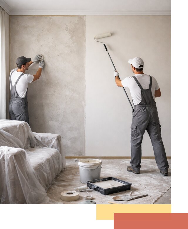 Покраска стен антивандальной краской в Симферополе