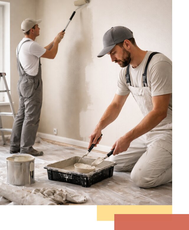 Покраска стен в квартире в Симферополе — профессионально и аккуратно