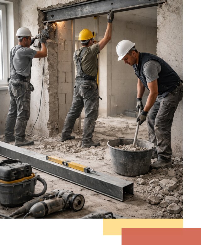 Создание проемов в стенах и несущих конструкциях в Симферополе