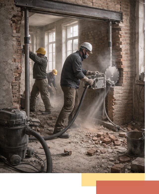 Прорезка проема в стене под дверной или оконный проем в Симферополе