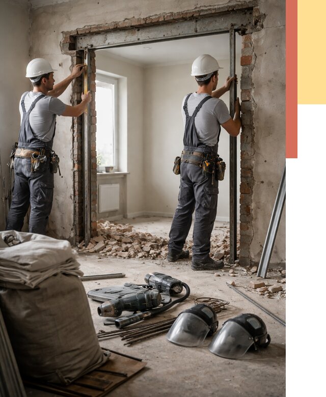 Расширение дверного проема в Симферополе от 12984 руб. под ключ | ОТДЕЛОЧНИК-Сим