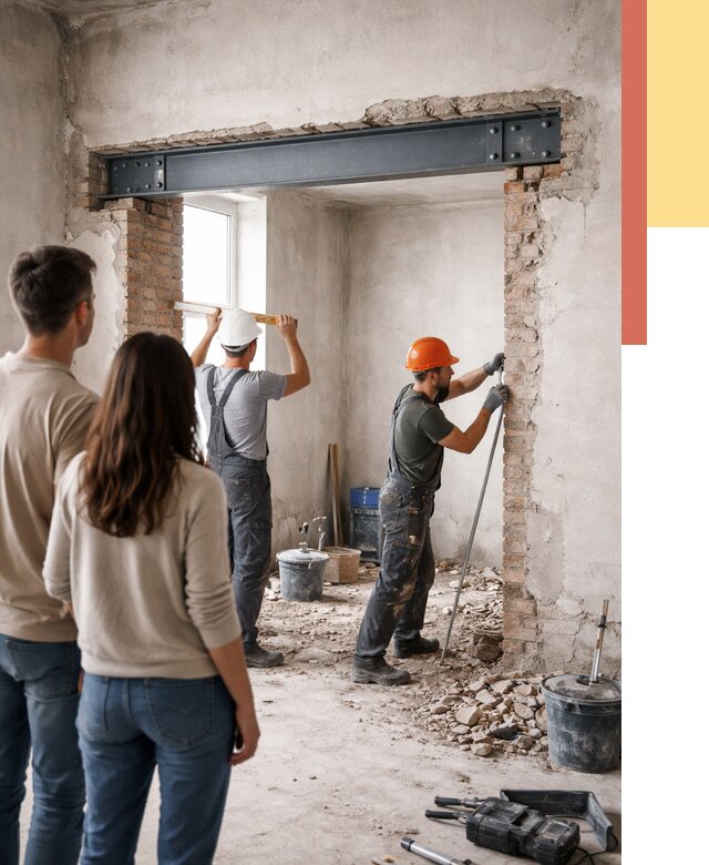 Усиление проема в стене в Симферополе от 9868 руб. — усиление дверного проема металлоконструкцией | ОТДЕЛОЧНИК-Сим