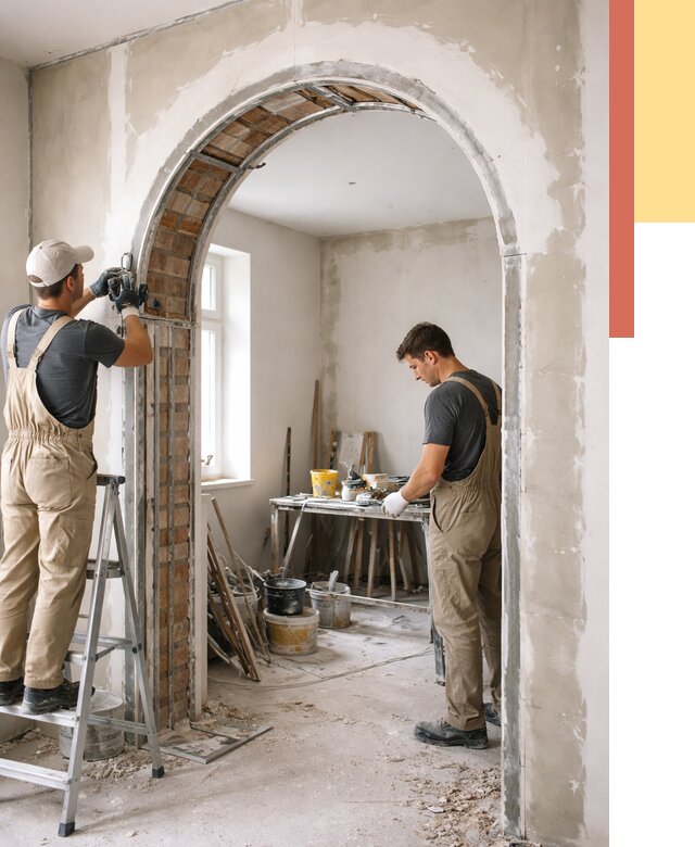 Устройство арочного проема в Симферополе от 9868 руб. под ключ — быстро и недорого | ОТДЕЛОЧНИК-Сим