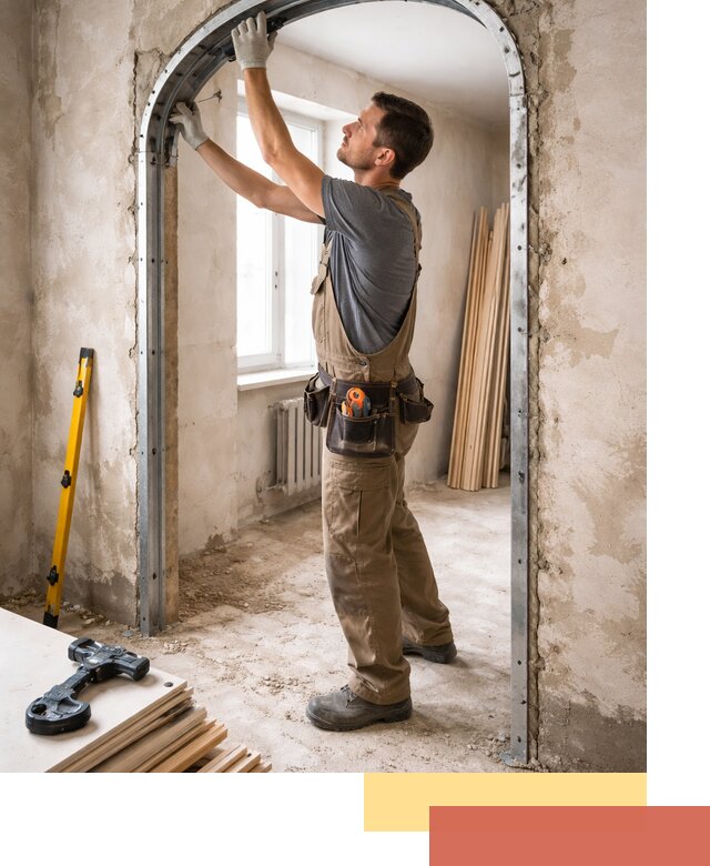 Устройство арочного проема в Симферополе под ключ