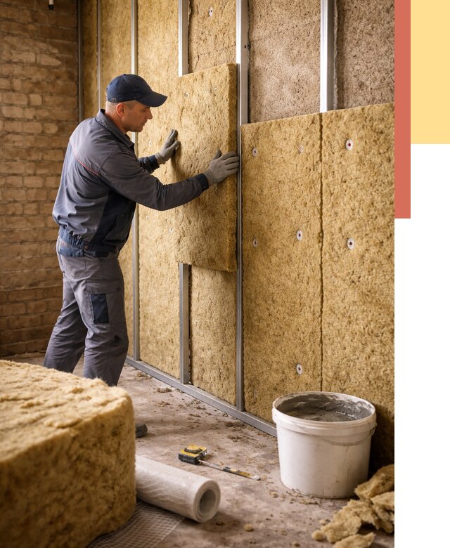 Утепление стен минватой в Симферополе от 1402 руб./м2 — недорого и быстро | ОТДЕЛОЧНИК-Сим