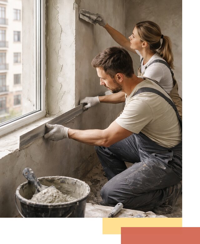 Штукатурка откосов дверей и окон профессионально в Симферополе