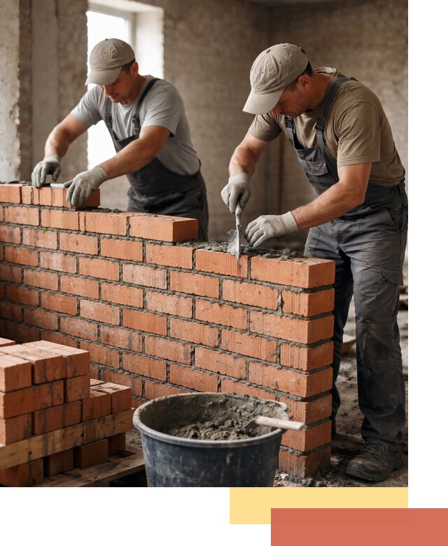 Кладка кирпичных перегородок под ключ в Симферополе