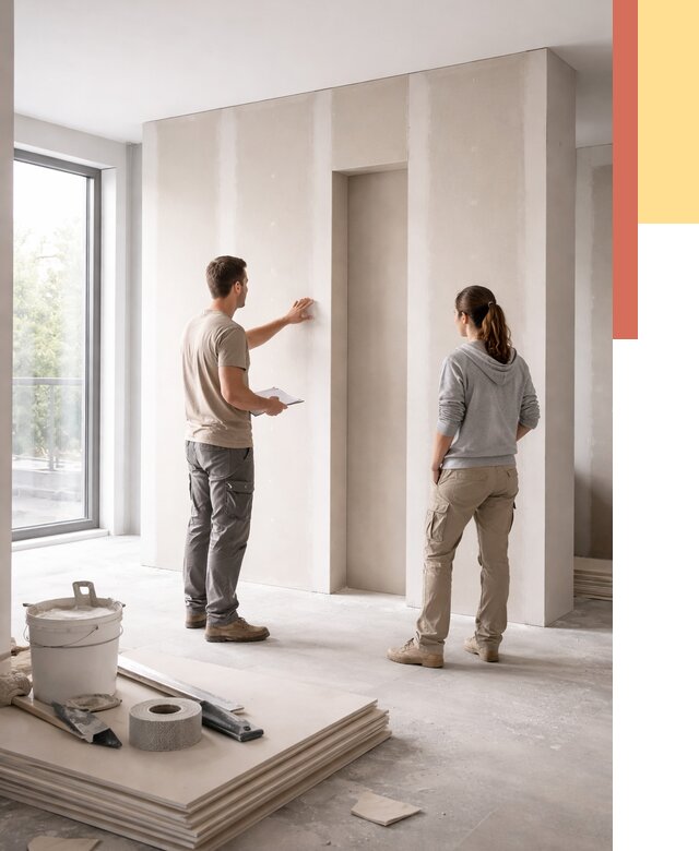 Зонирующая перегородка из гипсокартона в Симферополе от 2908 руб. под ключ | ОТДЕЛОЧНИК-Сим