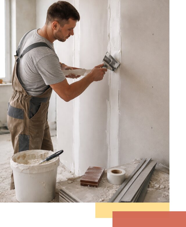 Шпаклевка перегородок из гипсокартона в Симферополе качественно и быстро