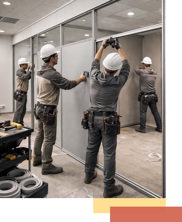 Мобильные офисные перегородки под ключ в Симферополе