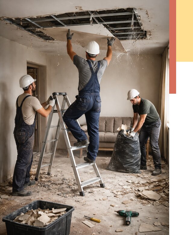 Демонтаж гипсокартонного потолка в Симферополе от 436 руб. за м2 — ОТДЕЛОЧНИК-Сим