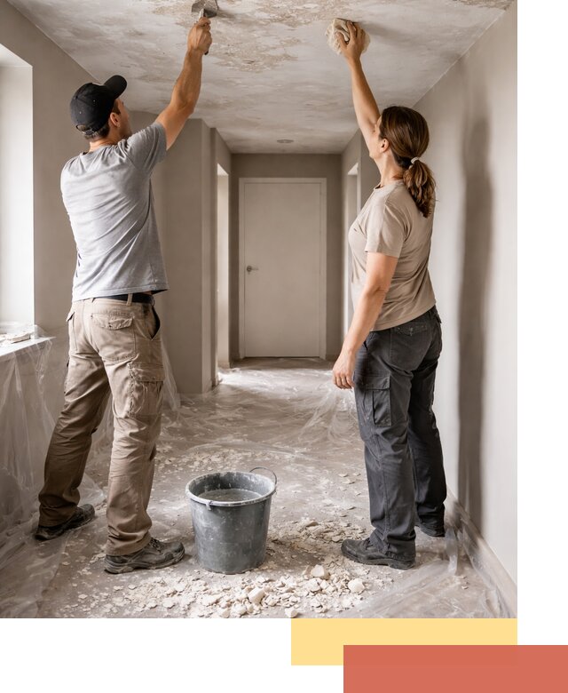 Удаление побелки с потолка в Симферополе — быстро и аккуратно