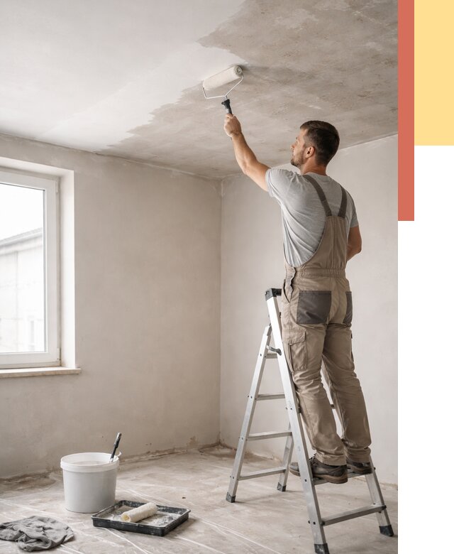 Грунтовка потолка в Симферополе от 2597 руб. — быстро и недорого | ОТДЕЛОЧНИК-Сим