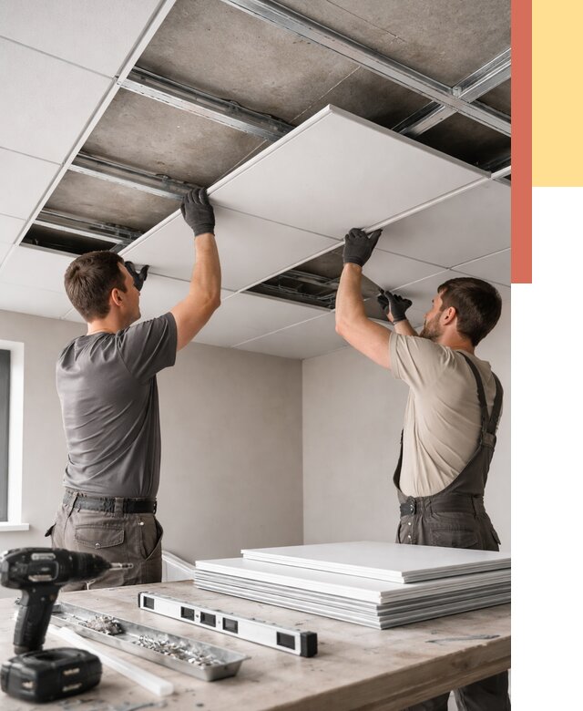 Монтаж кассетного потолка в Симферополе от 4674 руб/м2 — установка и сборка | ОТДЕЛОЧНИК-Сим