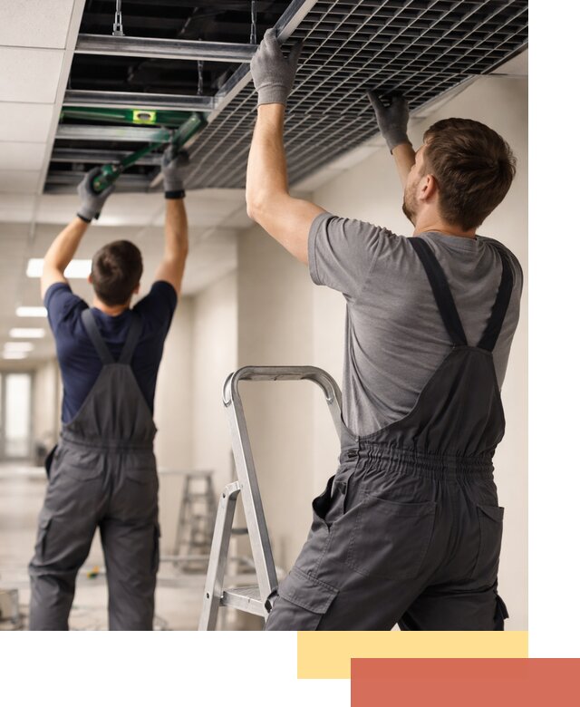 Монтаж потолка Грильято в Симферополе: установка под ключ качественно