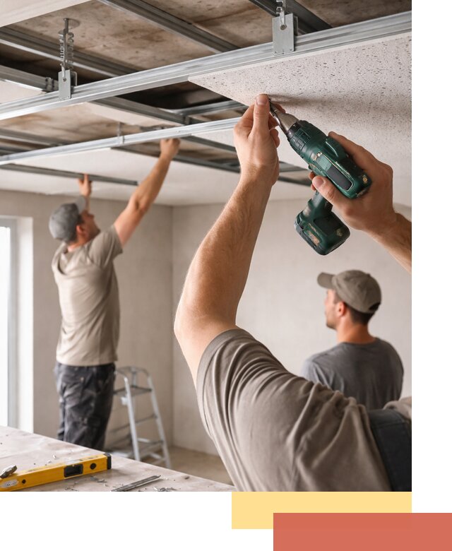 Монтаж акустического потолка в Симферополе под ключ