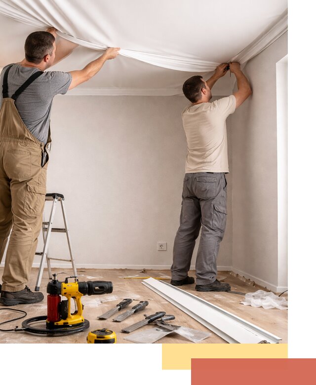 Монтаж ПВХ натяжного потолка в Симферополе качественно и быстро