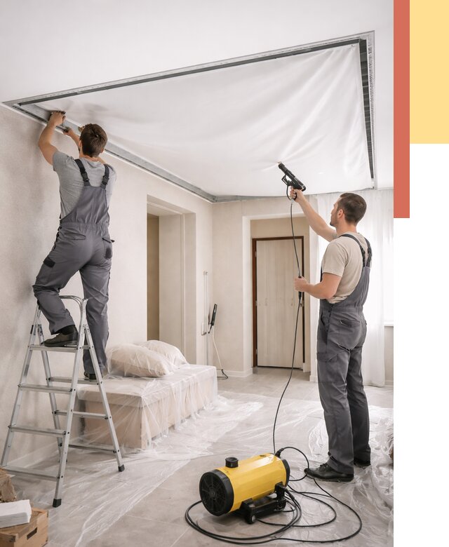 Монтаж натяжного потолка в прихожей в Симферополе от 2753 руб. под ключ | ОТДЕЛОЧНИК-Сим