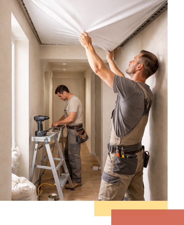 Монтаж натяжного потолка в прихожей в Симферополе