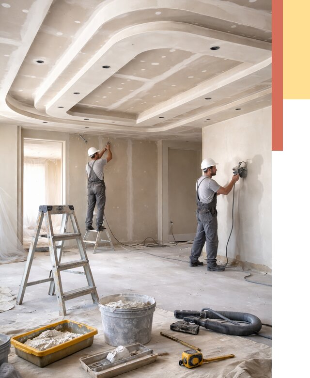 Многоуровневый потолок из гипсокартона в Симферополе от 779 руб. под ключ | ОТДЕЛОЧНИК-Сим