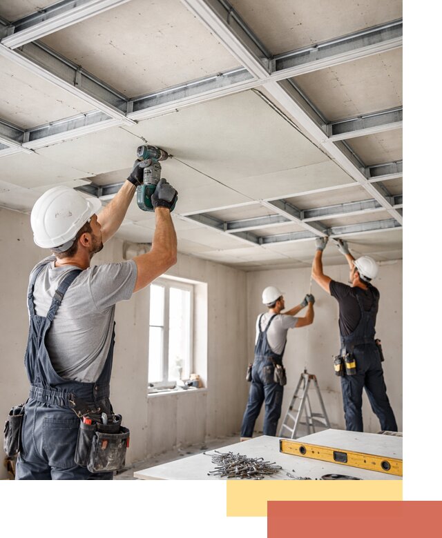 Кессонный потолок из гипсокартона под ключ в Симферополе