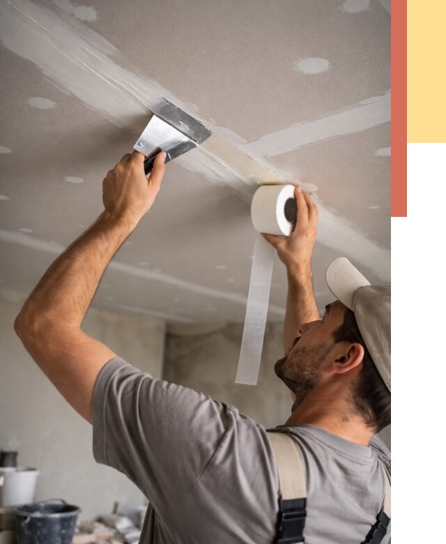 Обработка швов потолка ГКЛ в Симферополе от 7790 руб. под ключ | ОТДЕЛОЧНИК-Сим