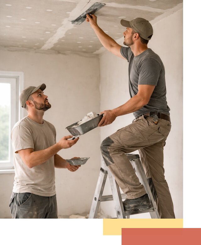 Шпаклевка потолка из гипсокартона в Симферополе качественно и быстро